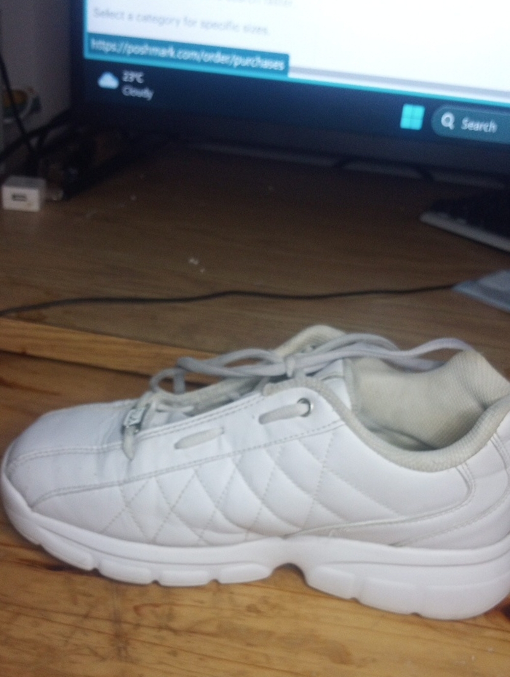 Fila Women's White Quilted Athletic Sneaker